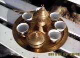 Service à thé-café Cuivre Doré Afrique du Nord   