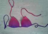 haut de bikini/soutien gorge rose-violet+envois