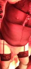Tr�s coquine en lingerie noirs