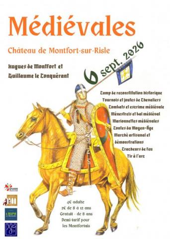 M�di�vales de Montfort sur Risle le 6 - 09 - 2026