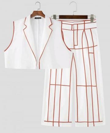Ensemble 2 pi�ces gilet pantalons