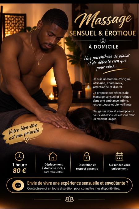Laissez vos sens s’éveiller… Massage sensuel à dom